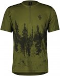 Scott Herren Trail Flow Zip Radtrikot (Größe S, gruen)
