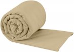 Sea to Summit Pocket Handtuch (Größe L, beige)