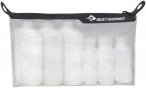 Sea to Summit TPU Clear Zip Top Pouch mit Flaschen (Größe One Size, weiss)