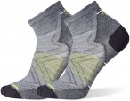Smartwool Herren Run Zero Cushion Ankle Socken (Größe 46 , grau)