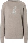 Super.Natural Damen Charming Deer Brush Longsleeve (Größe XS, beige)