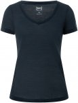 Super.Natural Damen Sierra140 V Neck T-Shirt (Größe L, blau)