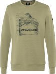 Super.Natural Herren 7 Peaks Crew Pullover (Größe XL, oliv)