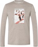 Super.Natural Herren Dachshund Party Longsleeve (Größe S, beige)