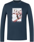 Super.Natural Herren Dachshund Party Longsleeve (Größe S, blau)