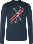 Super.Natural Herren Kryssede Ski Longsleeve (Größe S, blau)