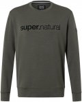 Super.Natural Herren Solution Crew Pullover (Größe XXL, oliv)