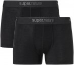 Super.Natural Herren Tundra175 2er Pack Unterhosen (Größe S, schwarz)
