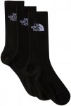 The North Face Cush Crew 3er Pack Socken (Größe 44 , schwarz)