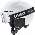 Uvex Kinder Viti Set Skihelm (Größe 51-55CM, weiss)