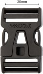 Vaude Steckschnalle 20mm Dual Adjust (Größe One Size, schwarz)