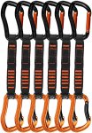 Wild Country Electron Sport Draw Express Set 6er Pack (Größe 12CM, orange)