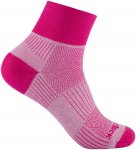 Wrightsock Damen Coolmesh II Quarter Socken (Größe 37.5 , rot)