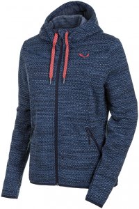 Salewa Damen Fanes PL Full Zip Hoodie Blau L