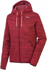 Salewa Damen Fanes PL Full Zip Hoodie Rot L