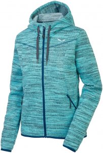 Salewa Damen Fanes PL Full Zip Hoodie Türkis XXS