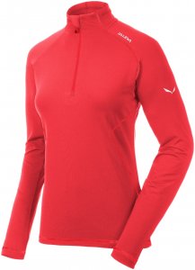 Salewa Damen Ortles Cubic Pl L/S Tee Rot XXL