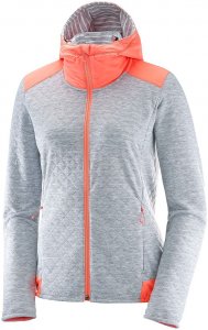 Salomon Damen Elevate Mid Jacke Weiß S