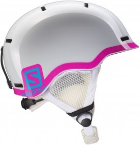 Salomon Kinder Grom Skihelm Weiß