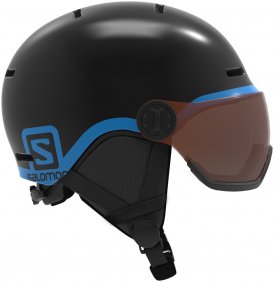 Salomon Kinder Grom Visor Skihelm Schwarz S