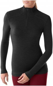 Smartwool Damen NTS Mid 250 Zip-Shirt Schwarz XS