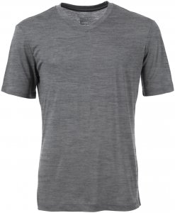Super.Natural Herren Base 140 V-Neck T-Shirt Grau L