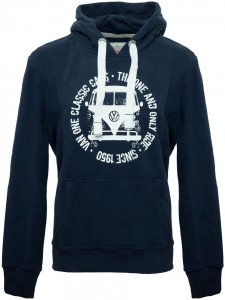 Van One Classic Cars Herren Bulli Face Used Vw Bulli Hoody Blau S